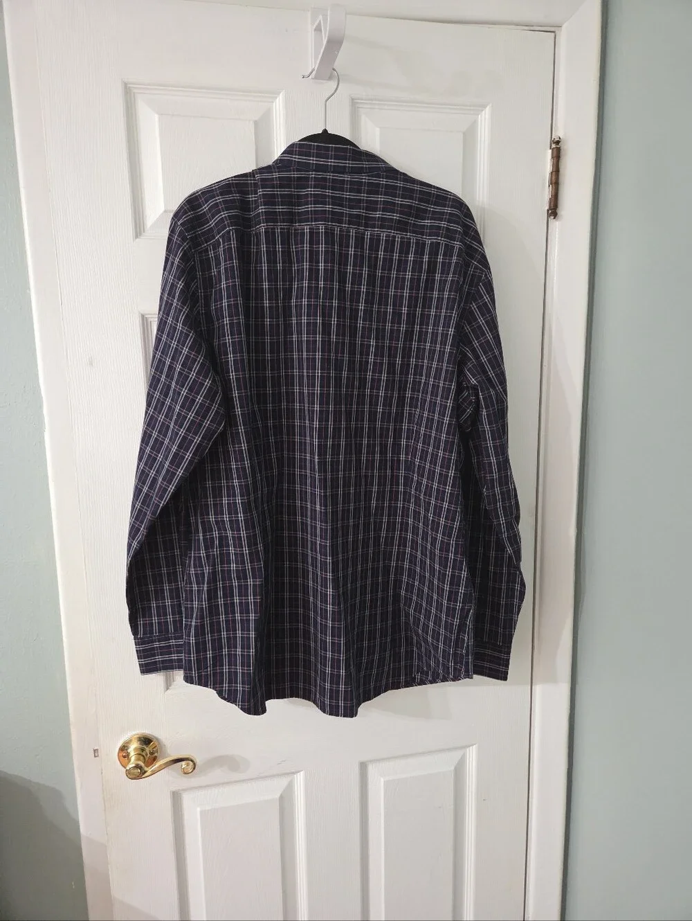 Banana Republic Men's Long-Sleeve Tailored Slim Fit Plaid Shirt.  XXL. NWT